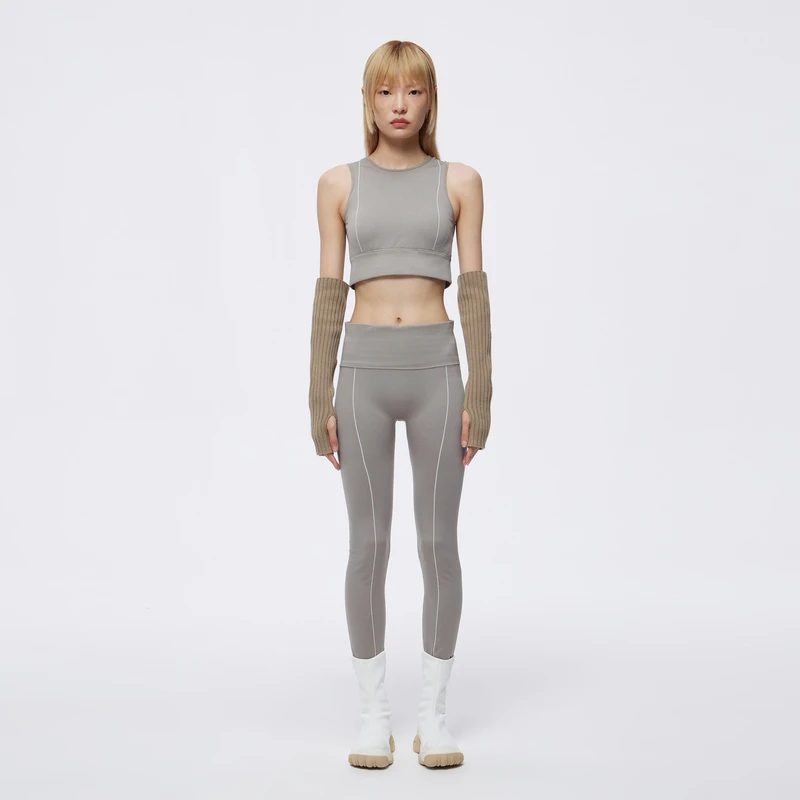 UPON PRO紧身裤女针织健身高腰收腹短背心运动裤瑜伽裤U1CX35021