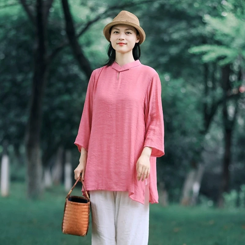 争风华陈家沟太极服女禅修飘逸夏季改良服装太极拳练功服洋气高端