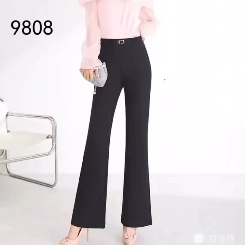 尤莱特夏季百搭显瘦带钻喇叭裤9808（按型号下单