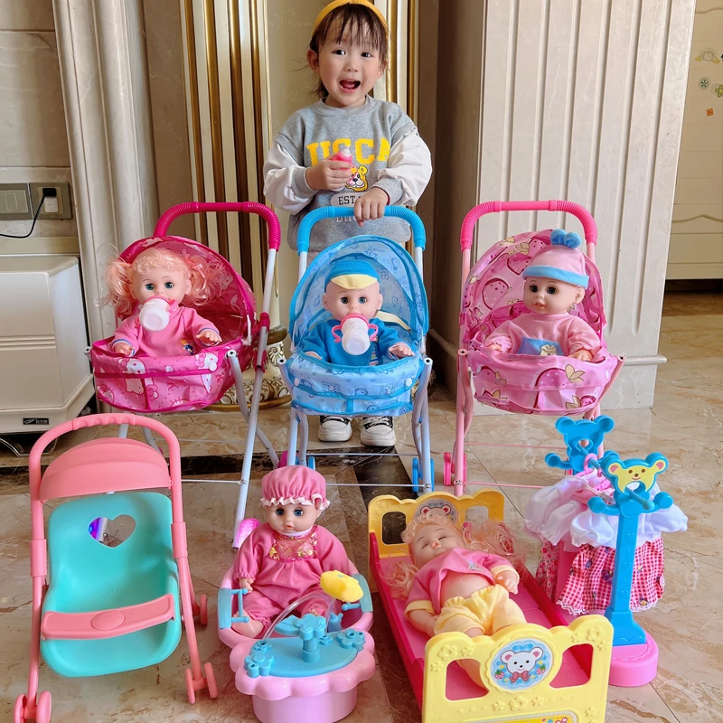 儿童玩具推车带娃娃发声男女童女孩过家家玩具购物车宝宝生日礼物