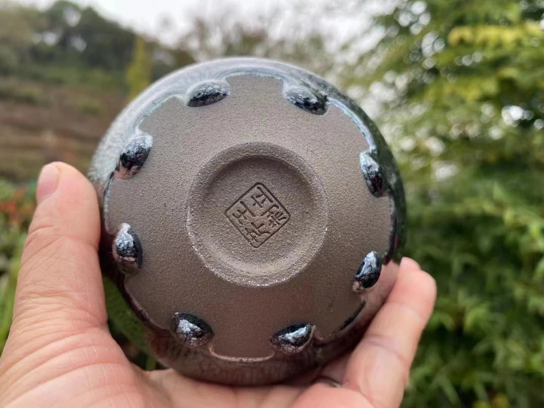 王立芹大师女匠银河八泪 建窑建盏原矿原釉主人杯茶器