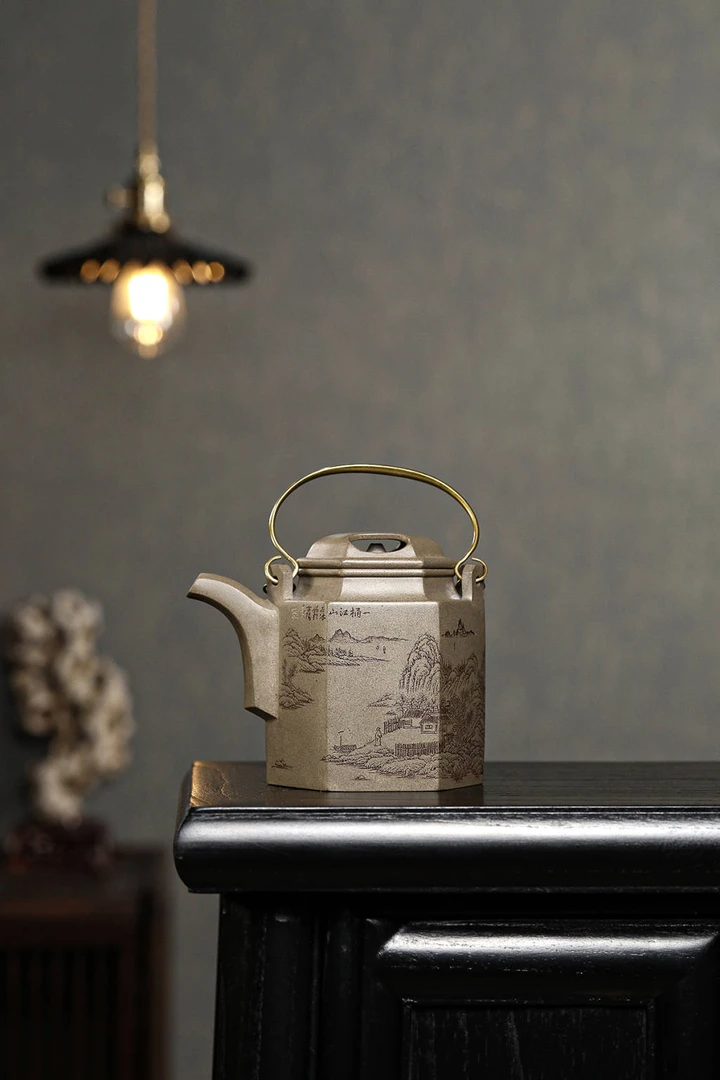 全手工六方洋桶壶