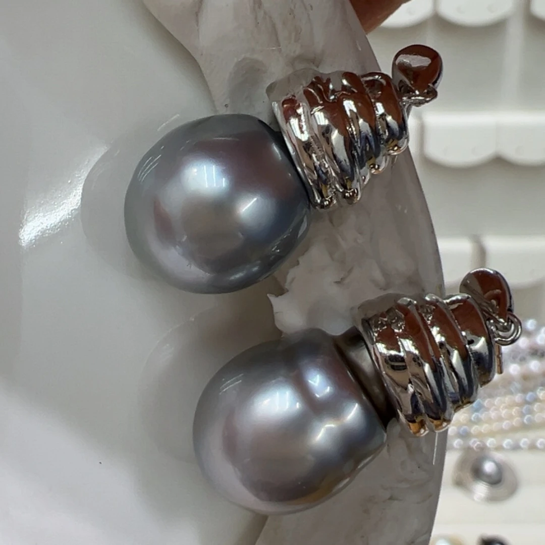 【闪购商品】海水珍珠耳环银S925镶嵌