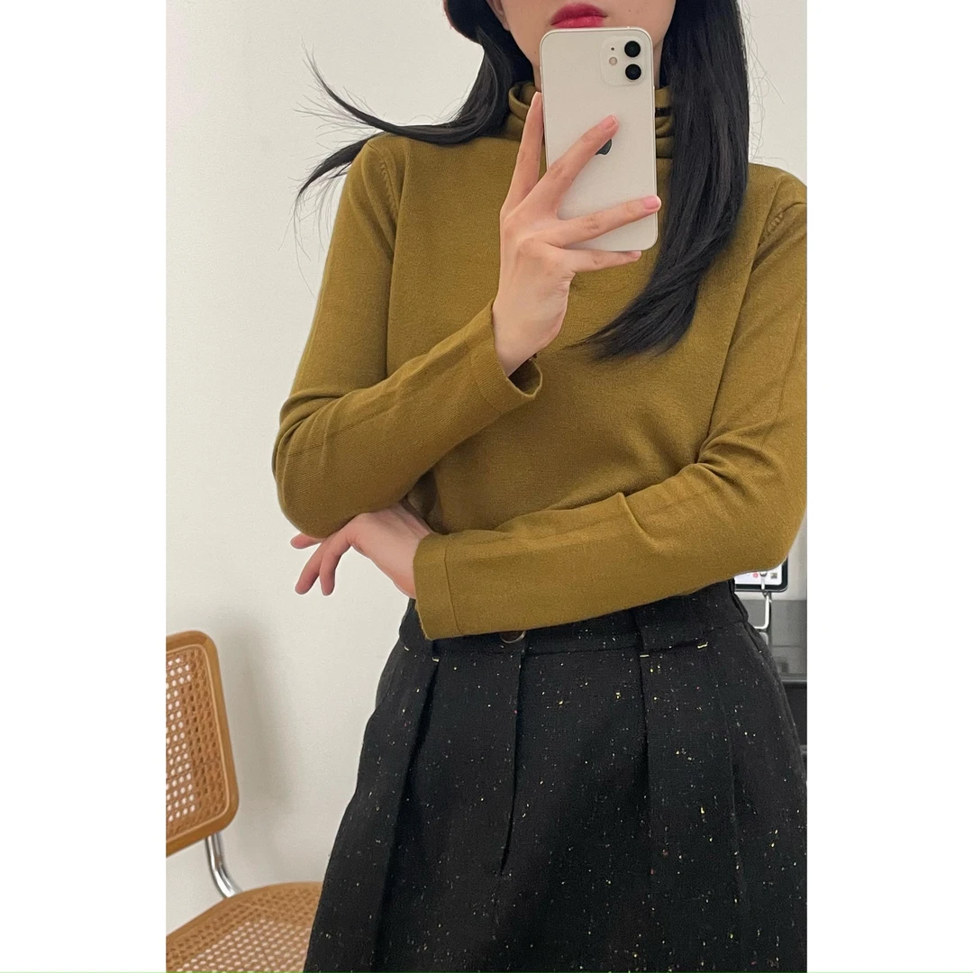 【杭州S姐 精品女装】彩点毛呢半裙09042