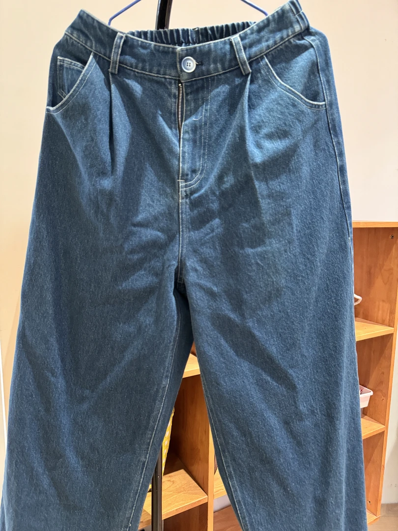 【微瑕】牛仔后腰松紧裤子h07171