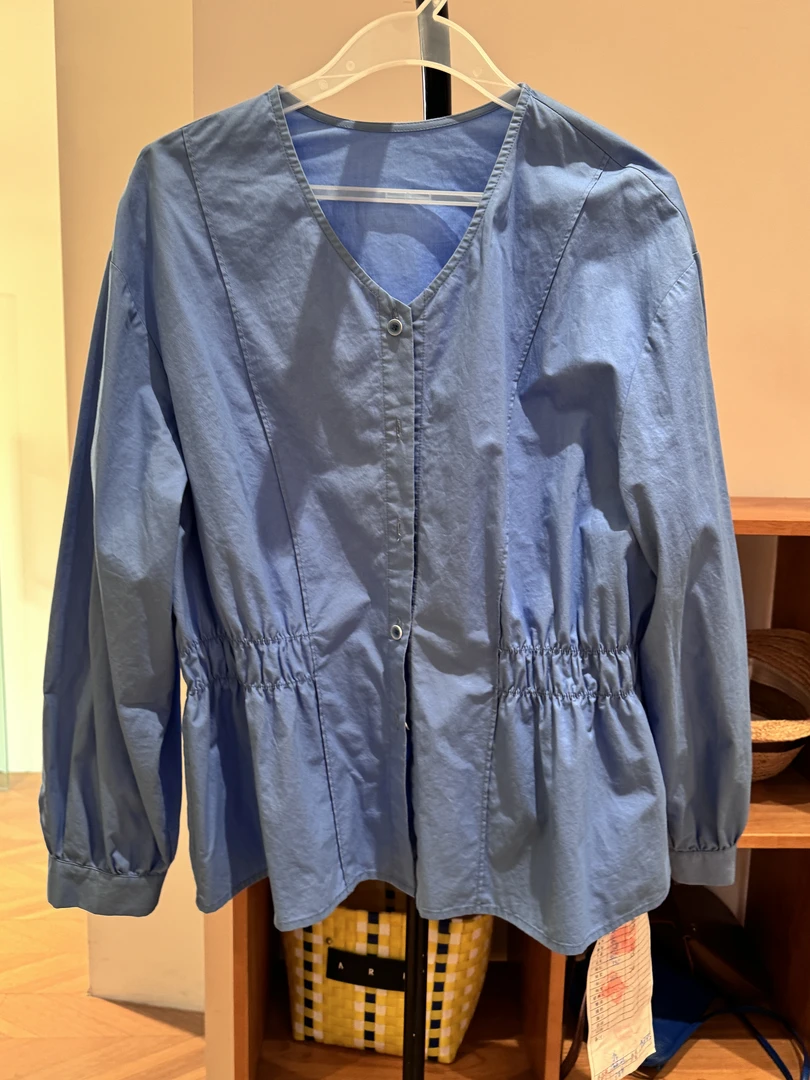 【微瑕】蓝色衬衫h05170