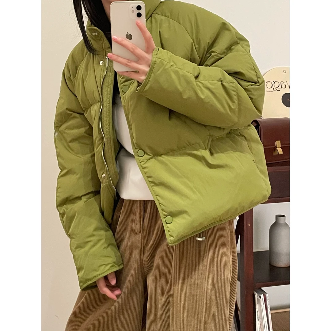 【微瑕】糖果色短款羽绒服女韩版白鸭绒加厚外套za23827