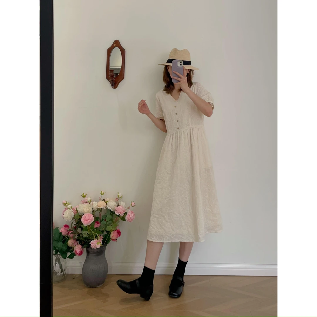 【杭州S姐 精品女装】绣花连衣裙03218