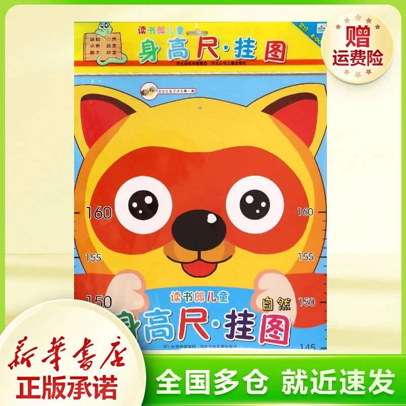 自然/读书郎儿童身高尺挂图 卡片挂图