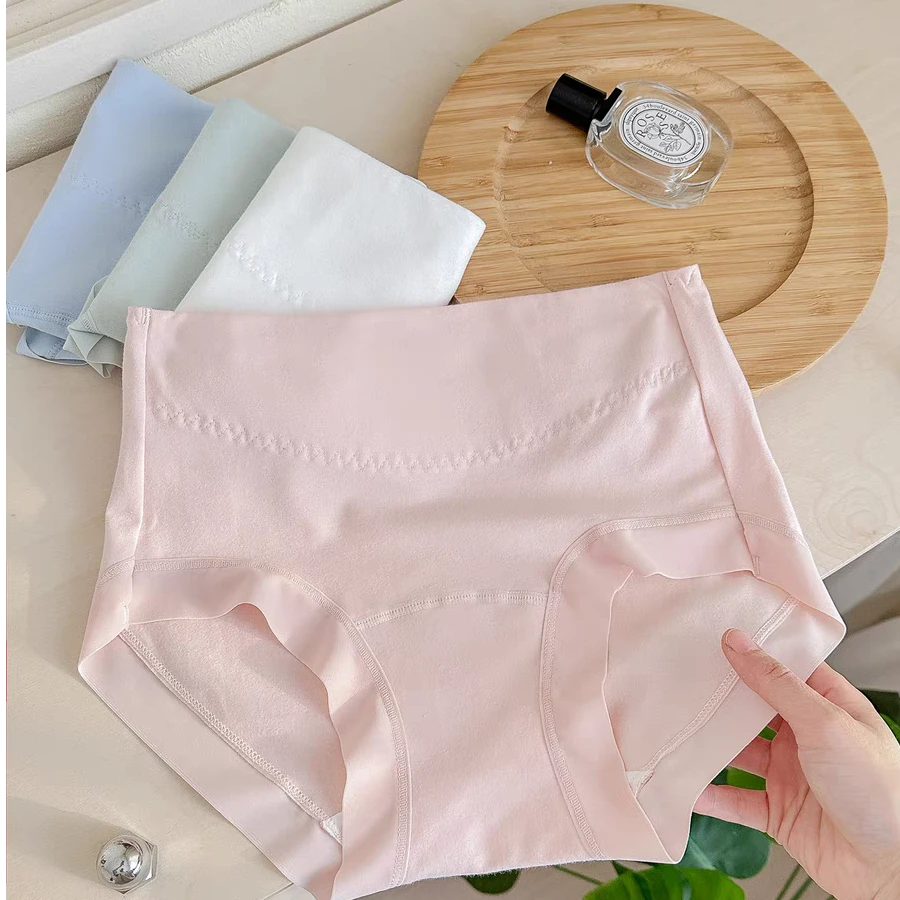 (女款)高腰升级加长抑菌裆+7A抑菌新疆棉柔软亲肤女士三角裤