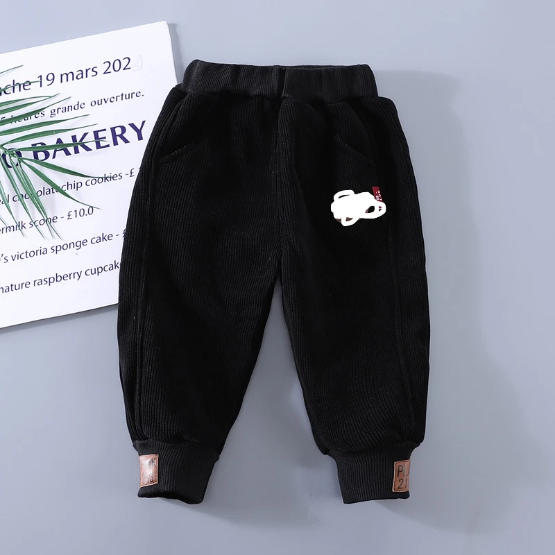 男童加绒裤子2024冬装新款宝宝加厚保暖棉裤儿童 裤一条过冬