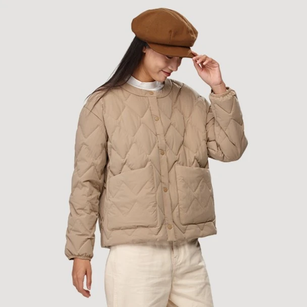 【达人专属】诺诗兰羽绒服女秋冬新保暖鹅绒外套轻薄NDJCT2548E