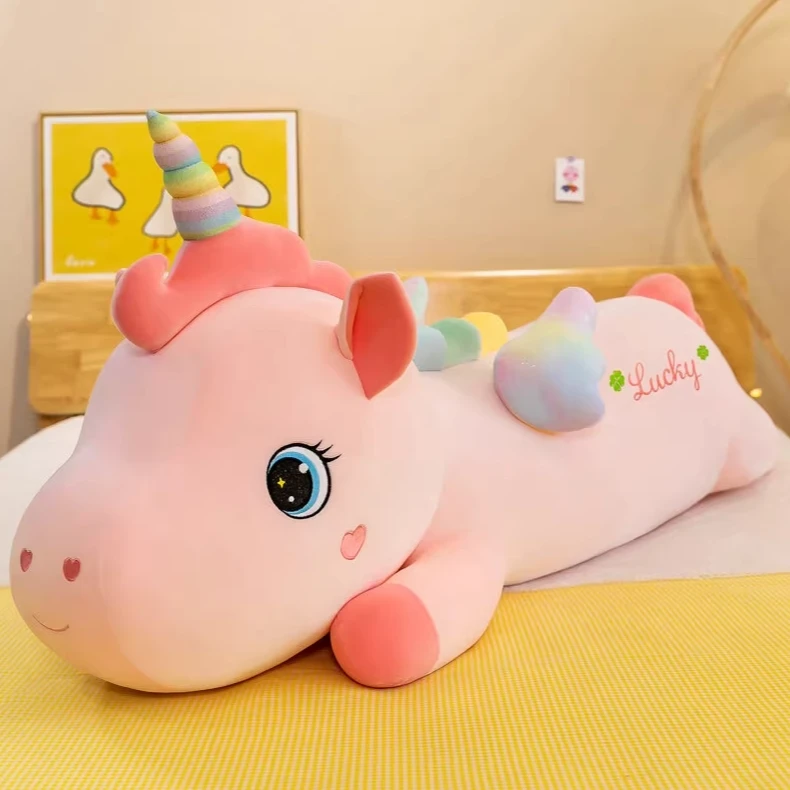 天使独角兽毛绒公仔玩偶长条抱枕大号玩具男生女生儿童礼物