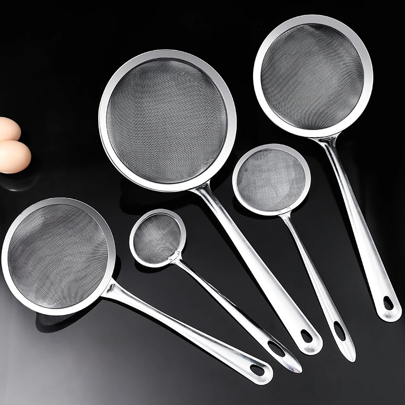 不锈钢过滤网筛家用面粉筛雪花酥蛋糕宝宝辅食细漏网筛豆浆漏勺