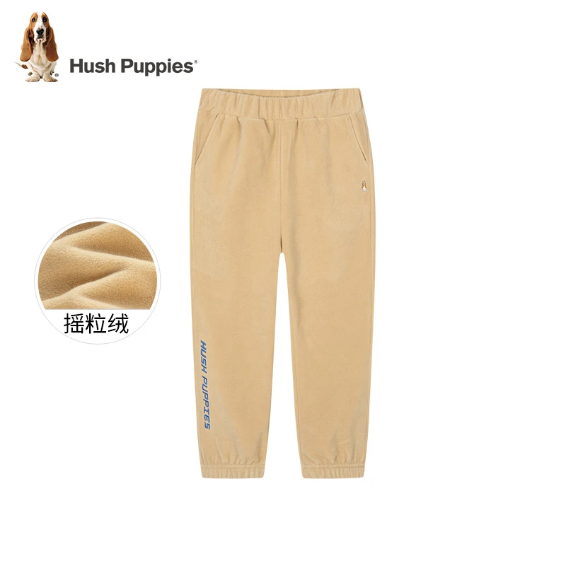 暇步士童装秋冬儿童摇粒绒保暖长裤