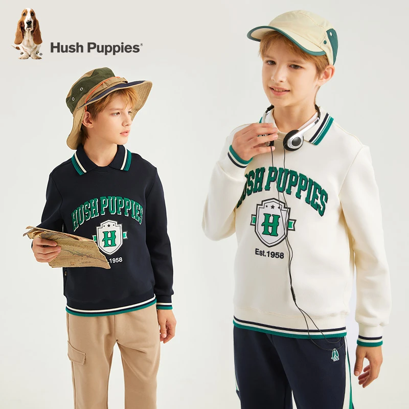 暇步士童装男童秋新款休闲弹力卫衣儿童