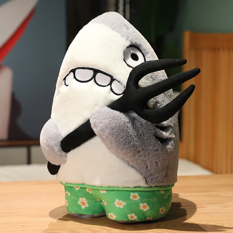 大鲨瓜玩偶恶搞怪鱼公仔沙雕沙瓜叉毛绒玩具抱枕布娃娃女生日礼物