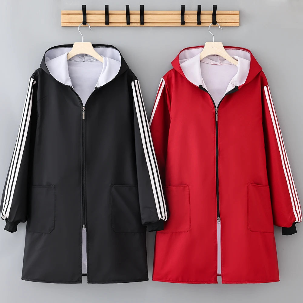 时尚罩衣干活春秋正穿连帽防污耐脏2024新款围裙厨房松弛感工作服