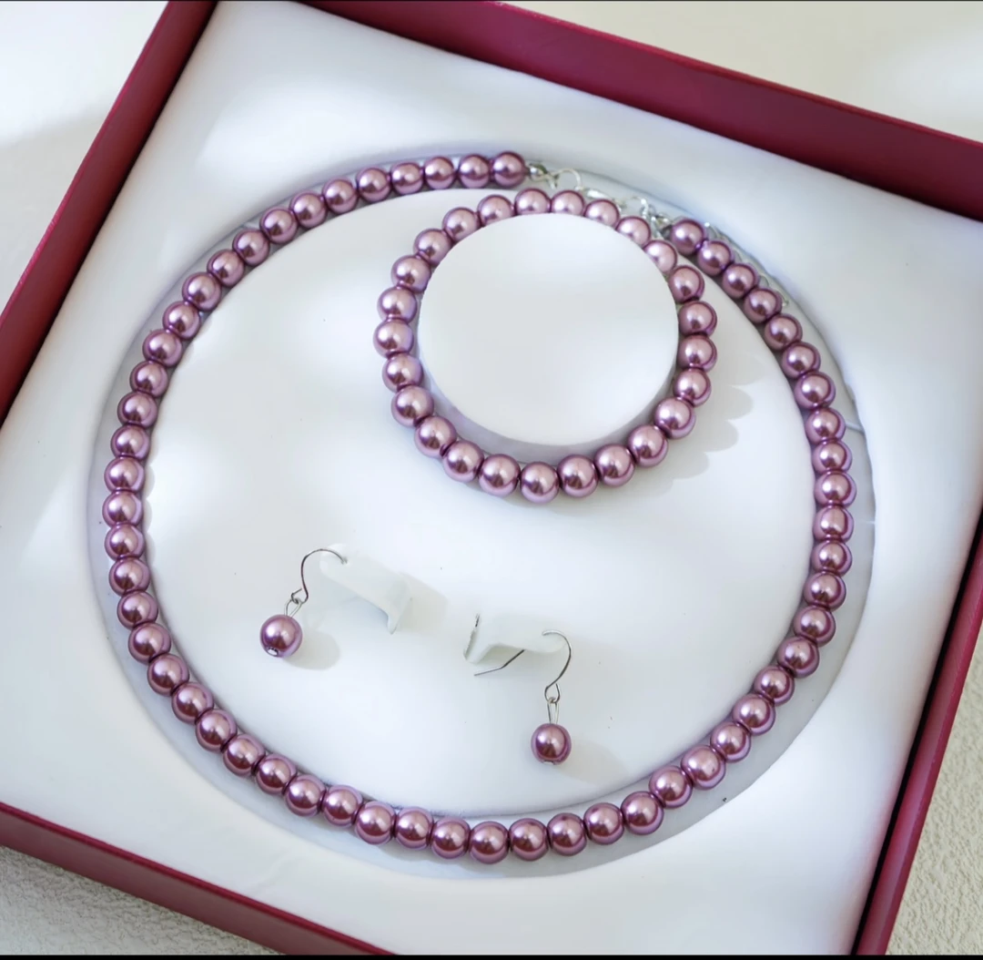 高端大气项链耳环气质三件套ZD0033