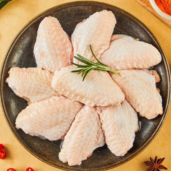 田园生鲜冷冻2袋2000g4斤大号鸡翅饱满不注水烧烤卤味油炸