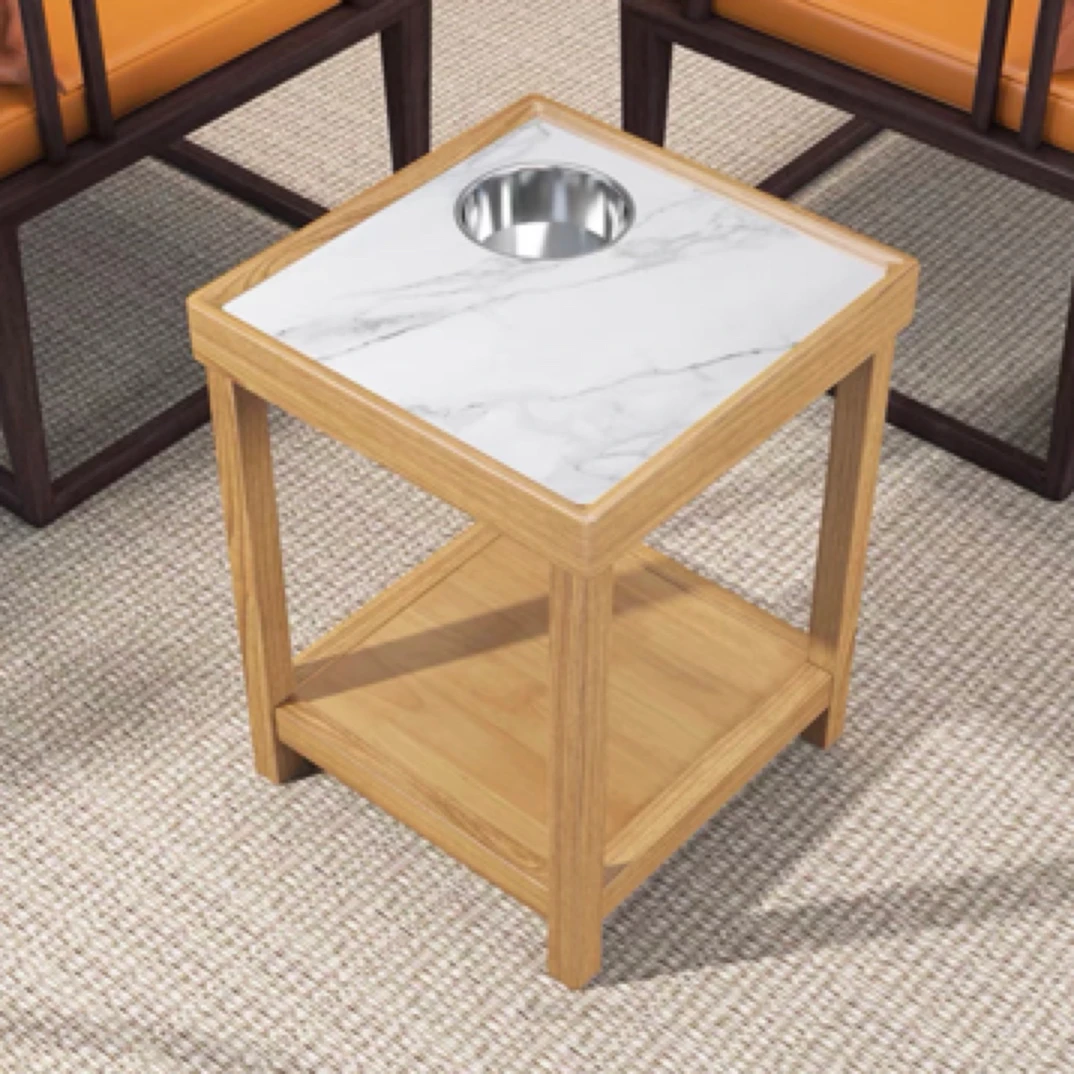 麻将机茶几棋牌室茶几岩板实木茶几茶楼会所酒店高档茶几角几边几