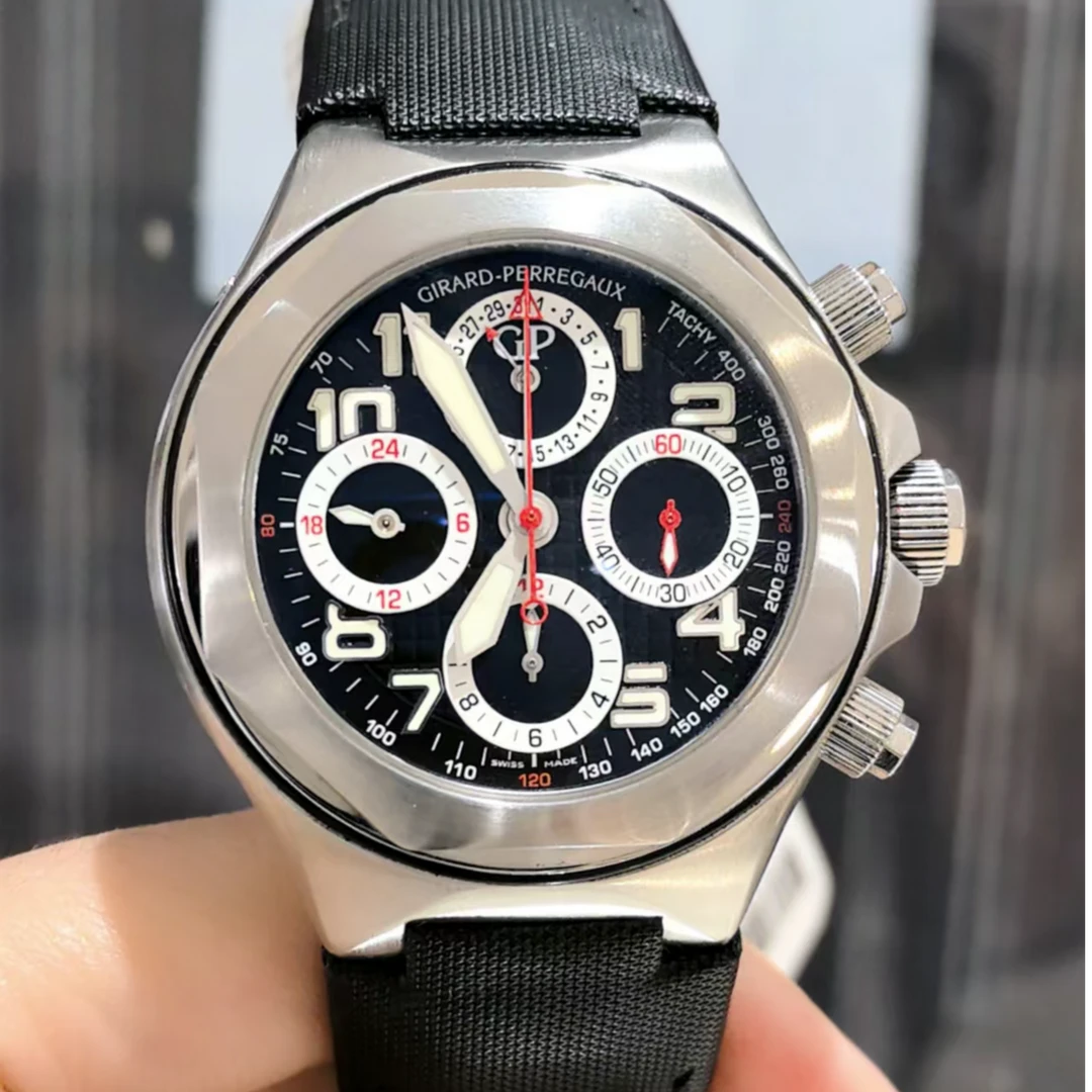 99新 Girard- Perregaux/芝柏表 桂冠80180/44mm/多功能计时男表