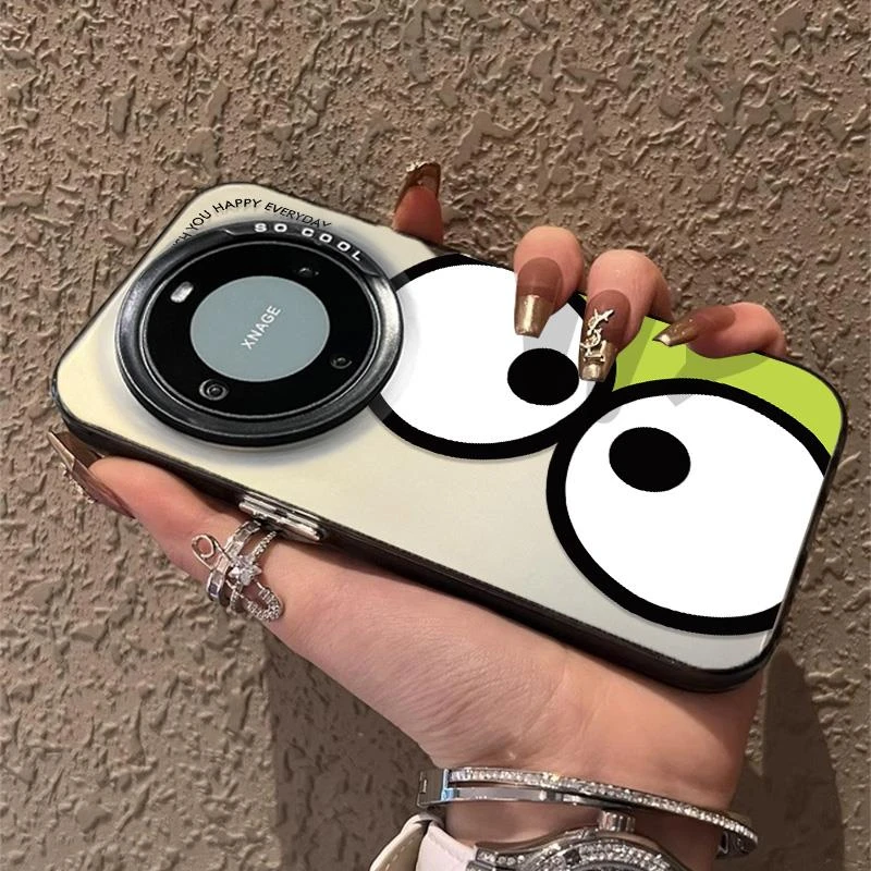 适用大眼青蛙个性华为mate60高级感50高级mate70pro硅胶软手机壳