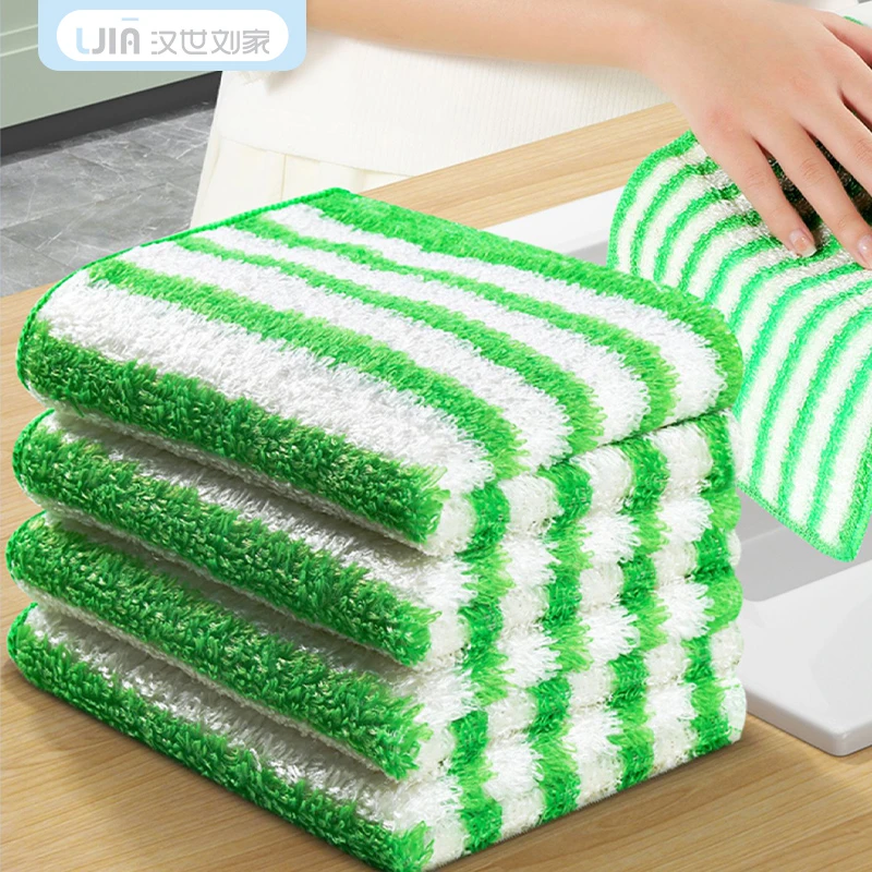 汉世刘家竹纤维洗碗布不沾油厨房清洁抹布家用吸水懒人清洁巾