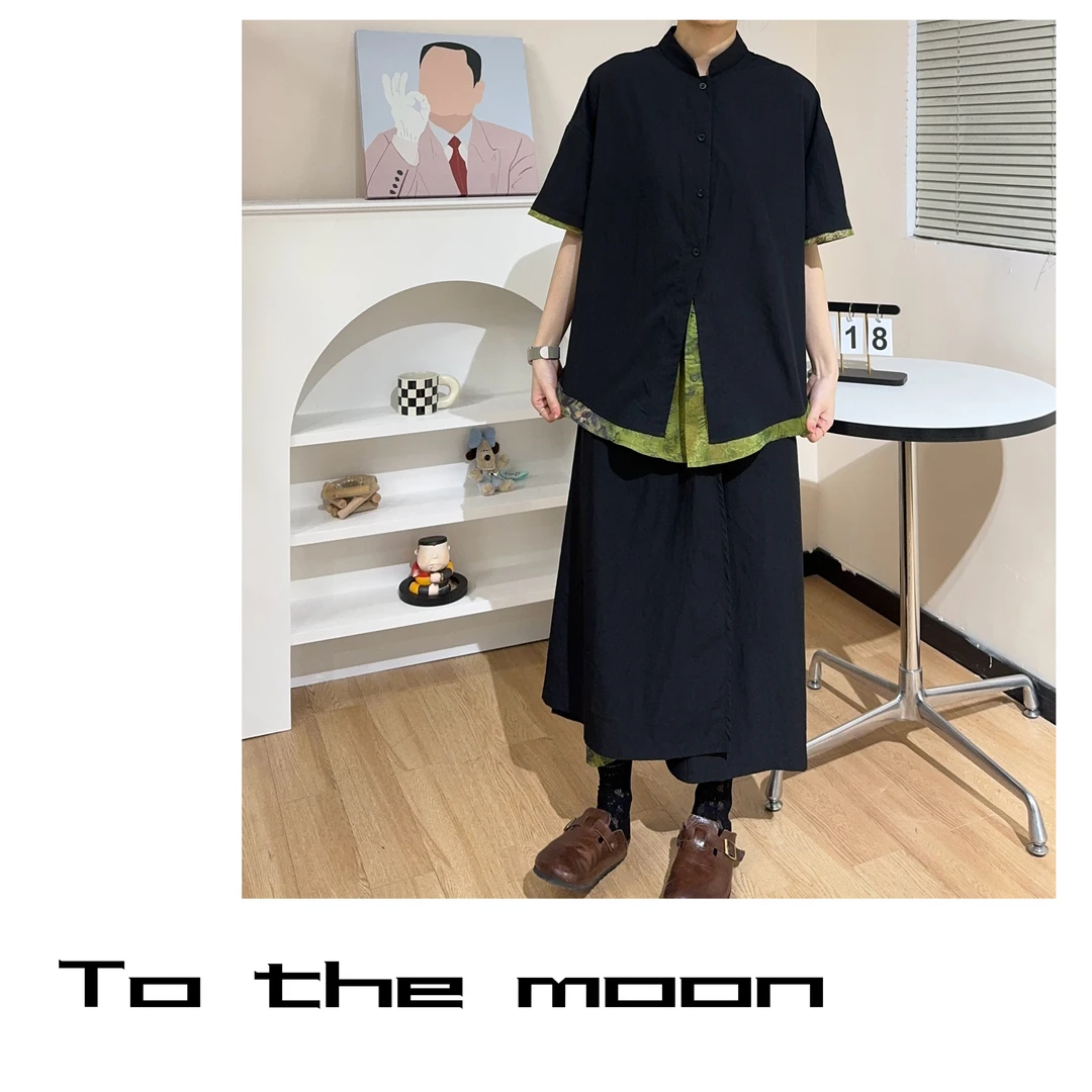 UpSd 原创【无尽夏】宽松衬衫休闲夏季设计感大码衬衣薄款宽松