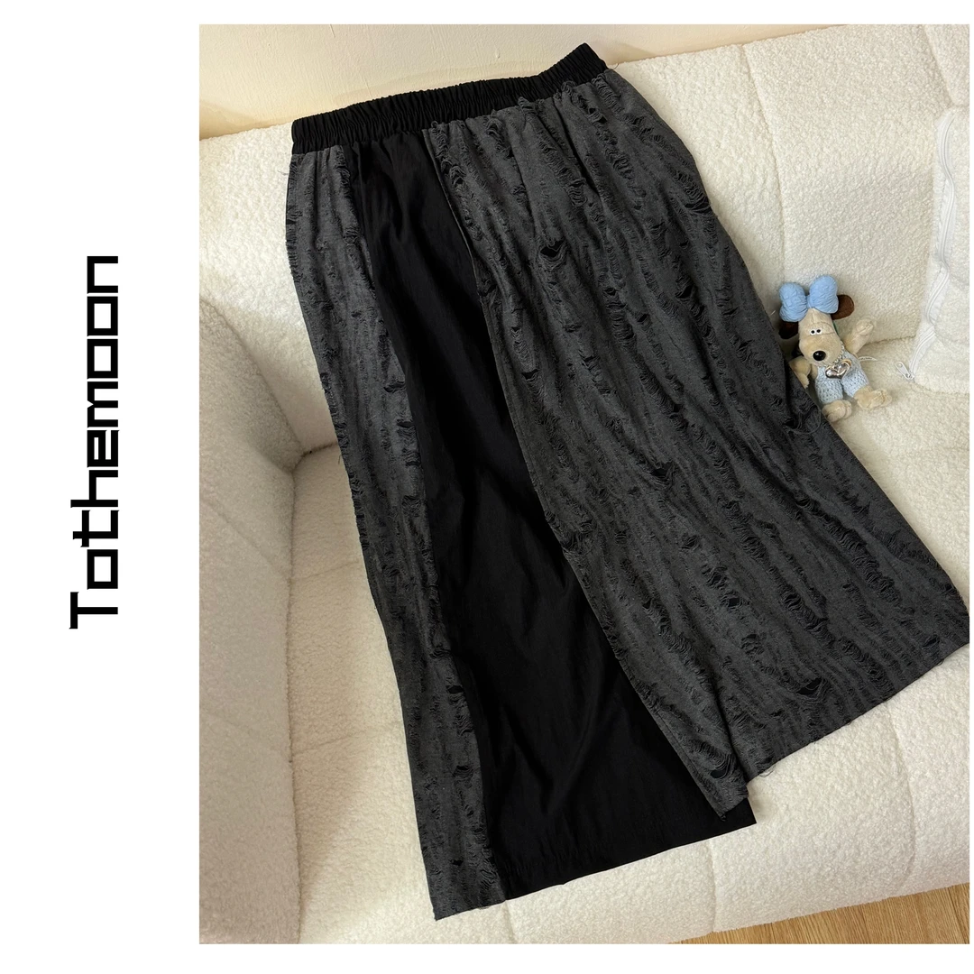 UpSd 原创【破败之刃裙裤】破坏感不规则破旧风百搭显瘦半身裙裤