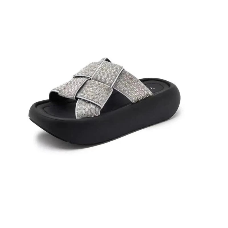 【梁斯斯】-小方糖拖鞋-女鞋拖鞋时尚【脚肥脚宽脚高拍大一码】-2611