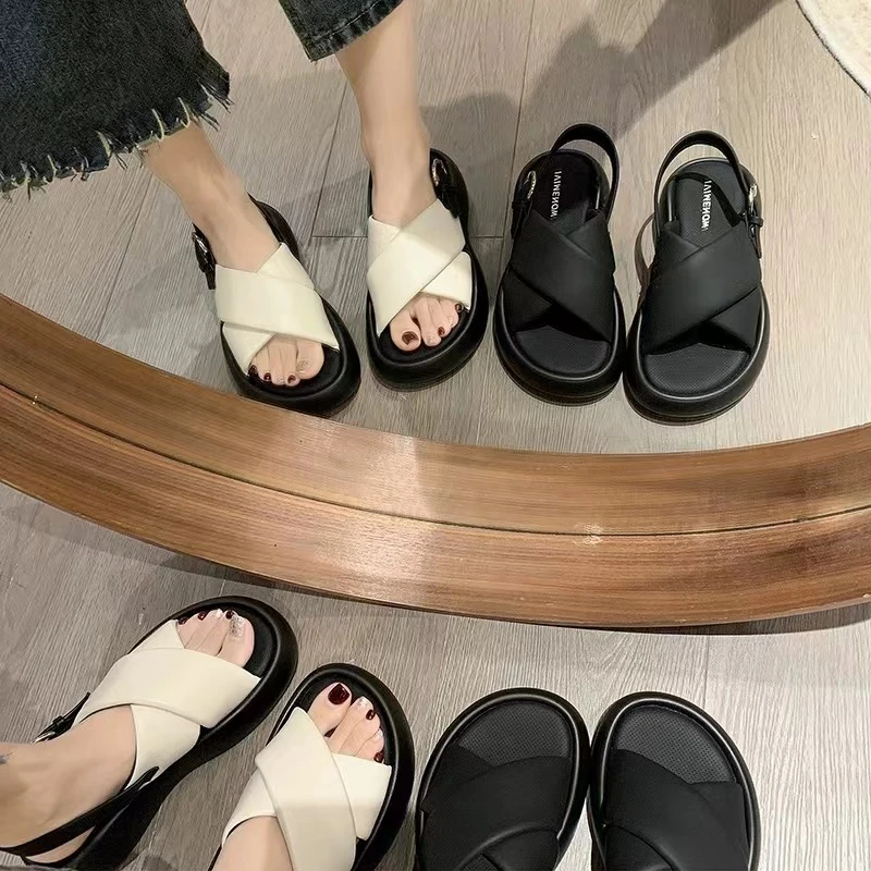 【梁斯斯】-罗马凉鞋-时尚休闲百搭外穿厚底防滑-2301