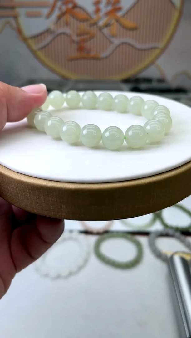 【闪购商品】和田玉手链未镶嵌冰晴水10
