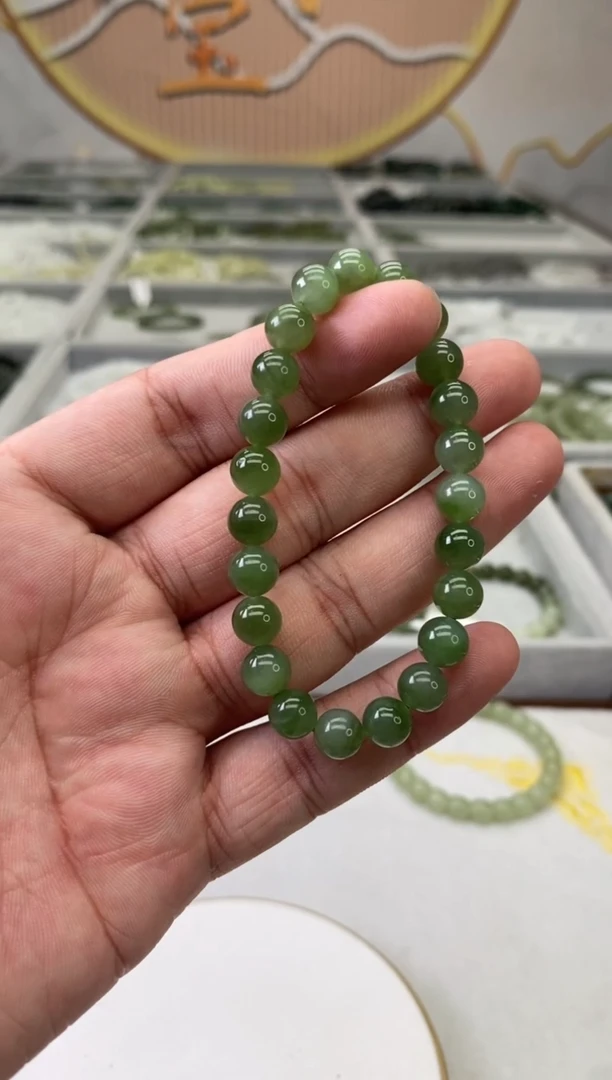 【闪购商品】和田玉手链未镶嵌碧玉8