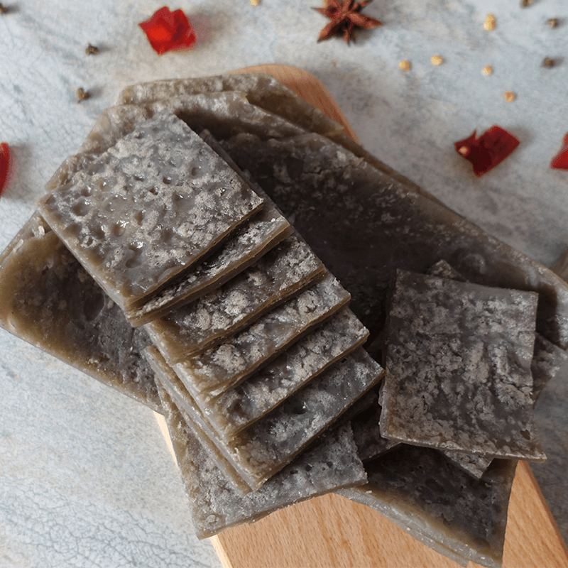 蕨粑 贵州特产铜仁红薯粉厥粑农家手工自制烧烤小吃 腊肉经典搭配
