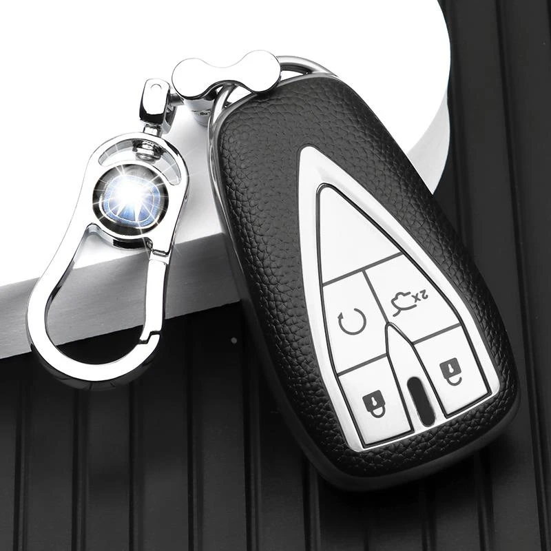 适用24/25款长安UNIZ汽车龙腾/豪华/尊贵型男女锁匙扣壳钥匙包套
