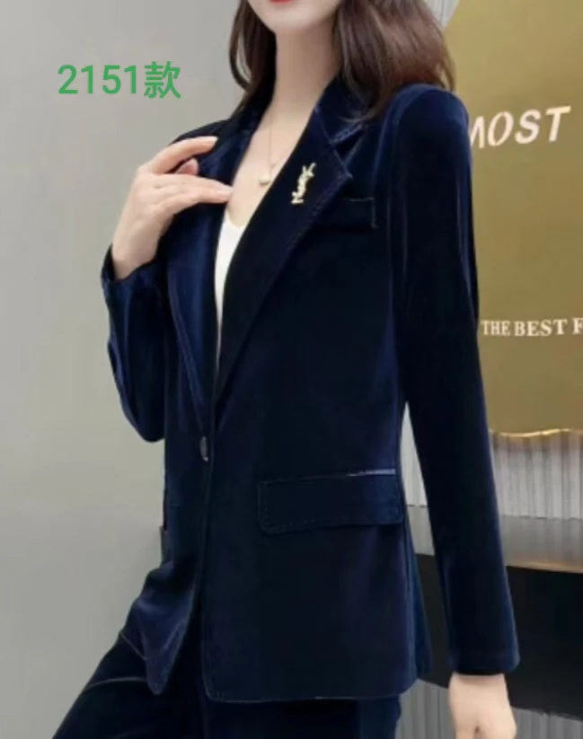 秋季新品丝绒西服