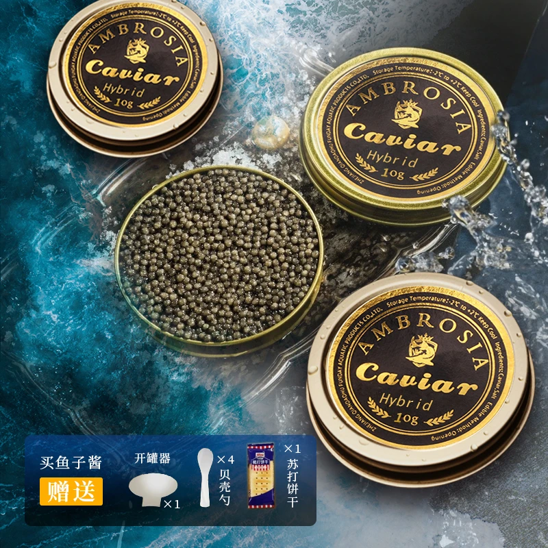AMBROSIA艾露诗 轻奢级 海博瑞鱼子酱生鲜即食4*10g冰鲜送礼