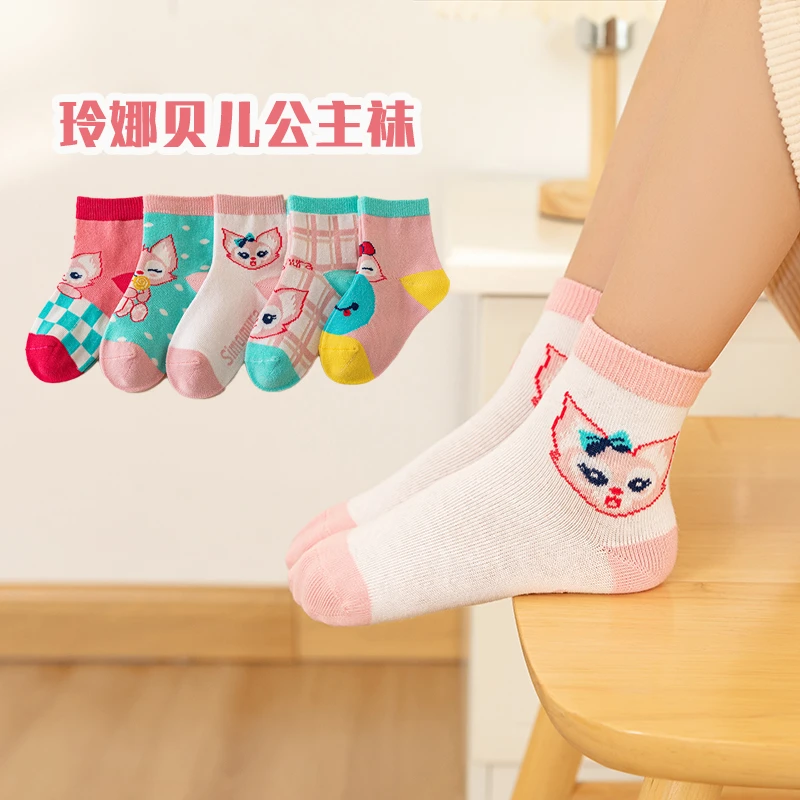【女童】公主袜精梳棉中筒秋冬儿童袜韩国宝宝卡通袜学生爆款