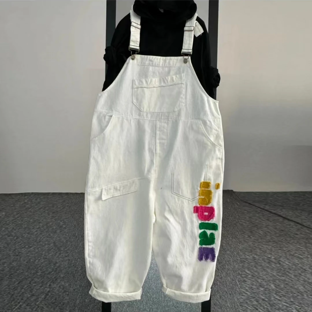 【凯丽】牛仔时尚宽松背带裤5656