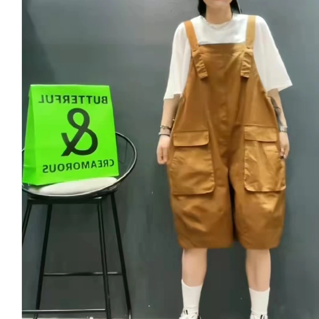 夏季休闲时尚背带裤2357