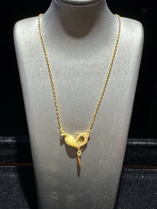 足金999 爱心套链 4.911