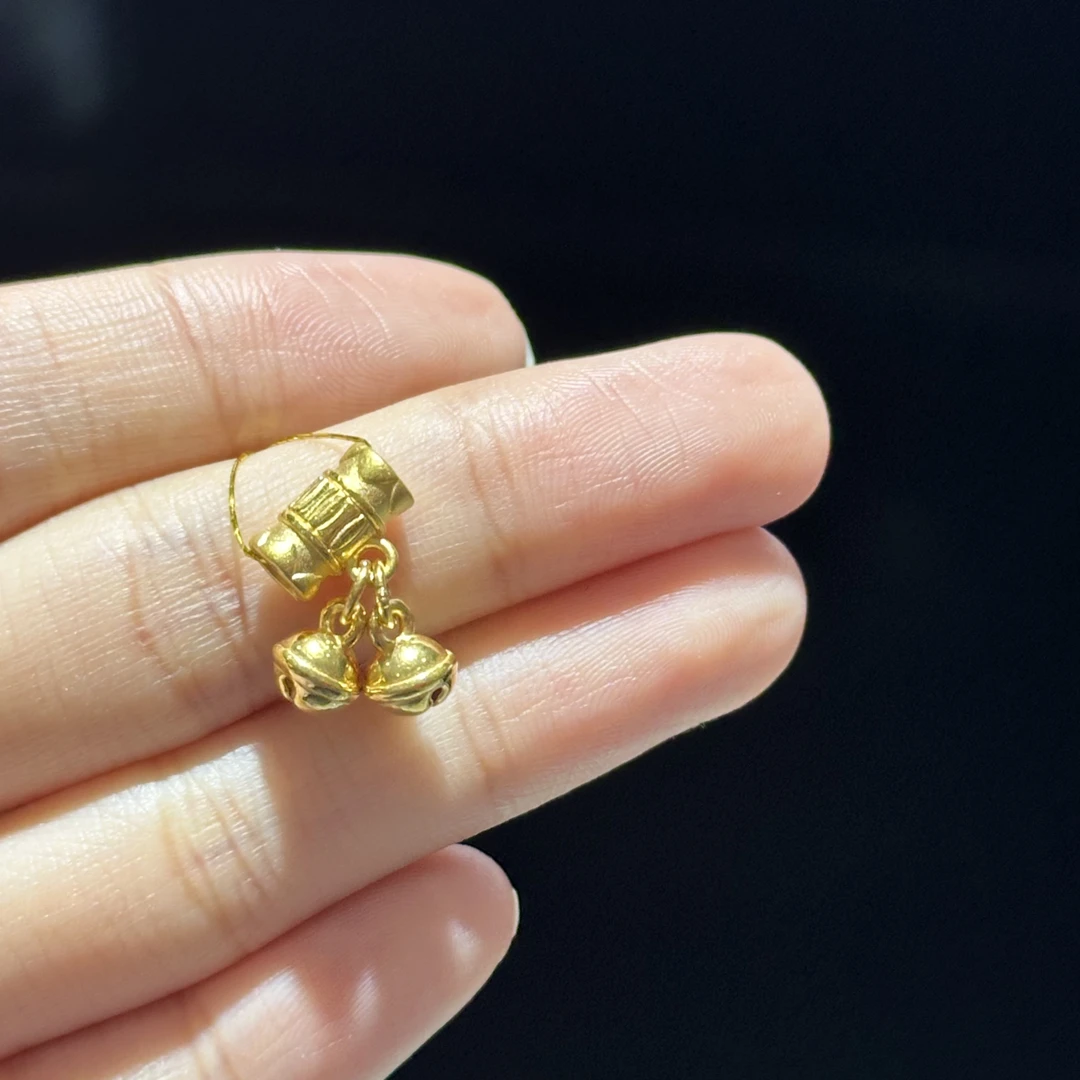 足金999 铃铛通孔 1.035