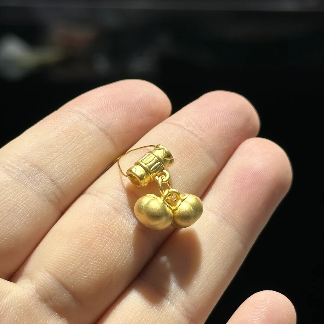 足金999 好事成双通孔 1.995