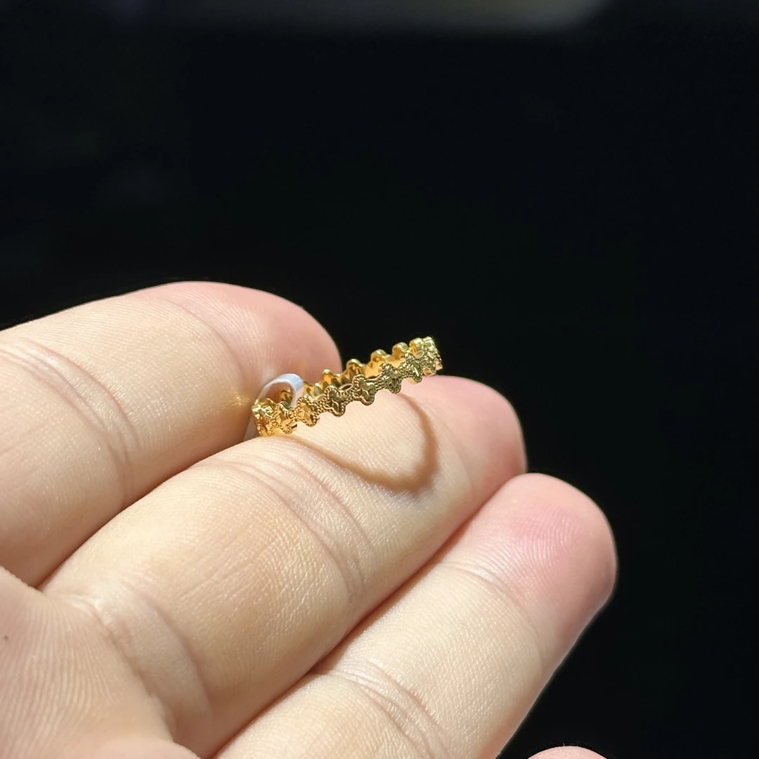 足金999 5G 幸运花戒指