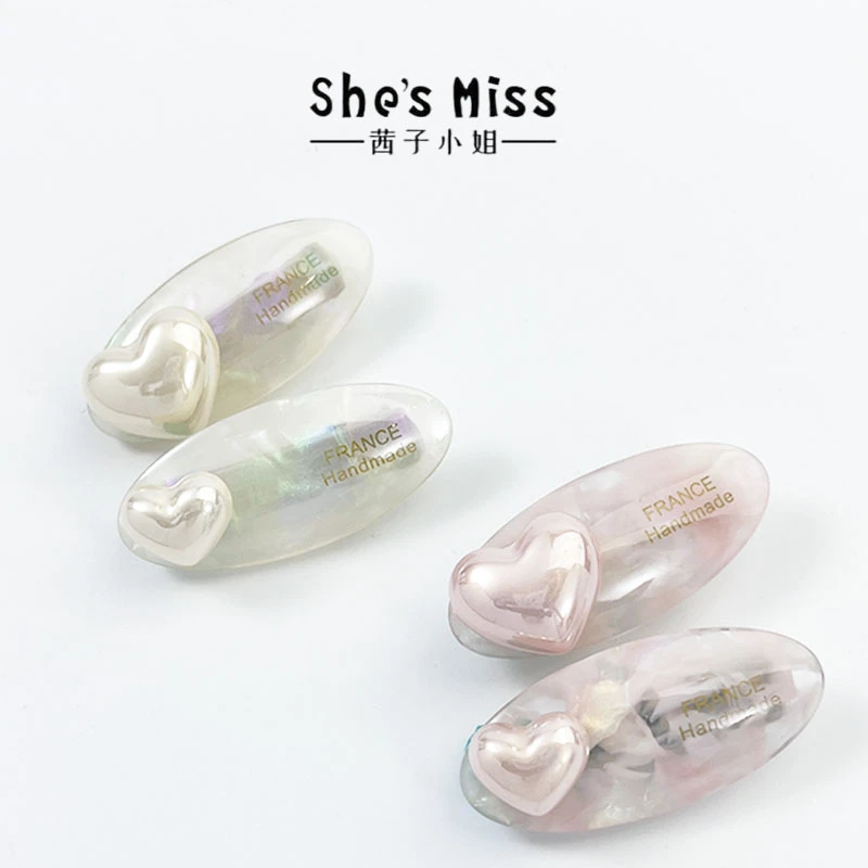 新款酸醋少女风甜美幻彩鸭嘴夹刘海发夹刘海小夹子