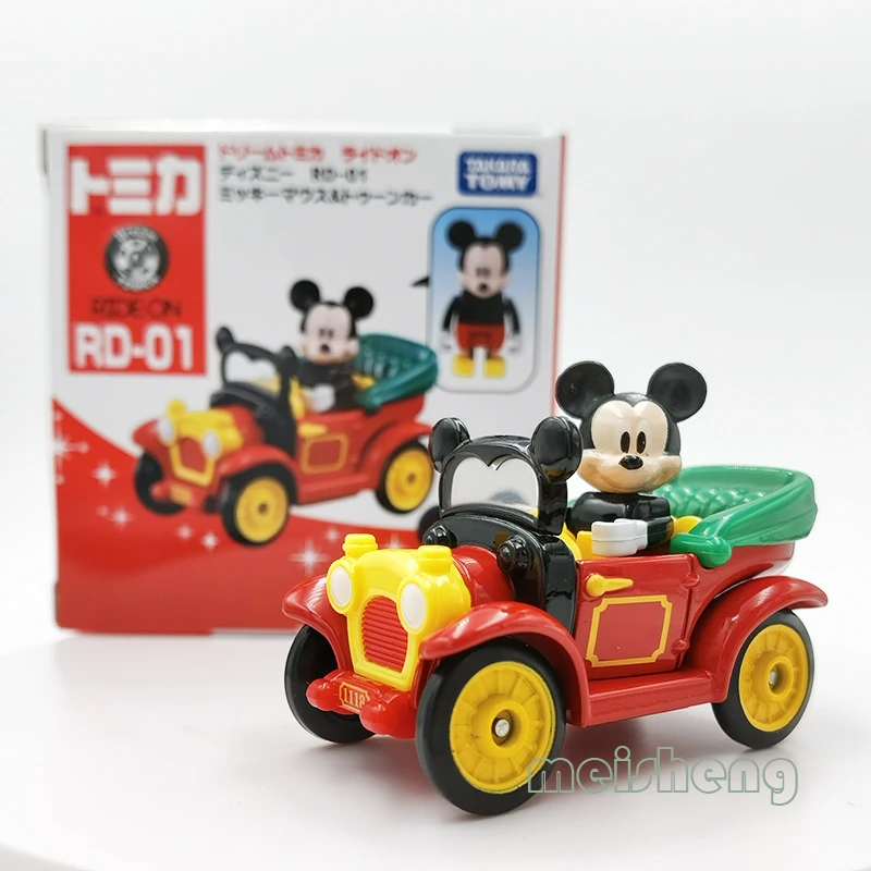 TOMY/多美卡梦之仿真车迪士尼方盒来动公仔车RD01米奇老爷车绝版