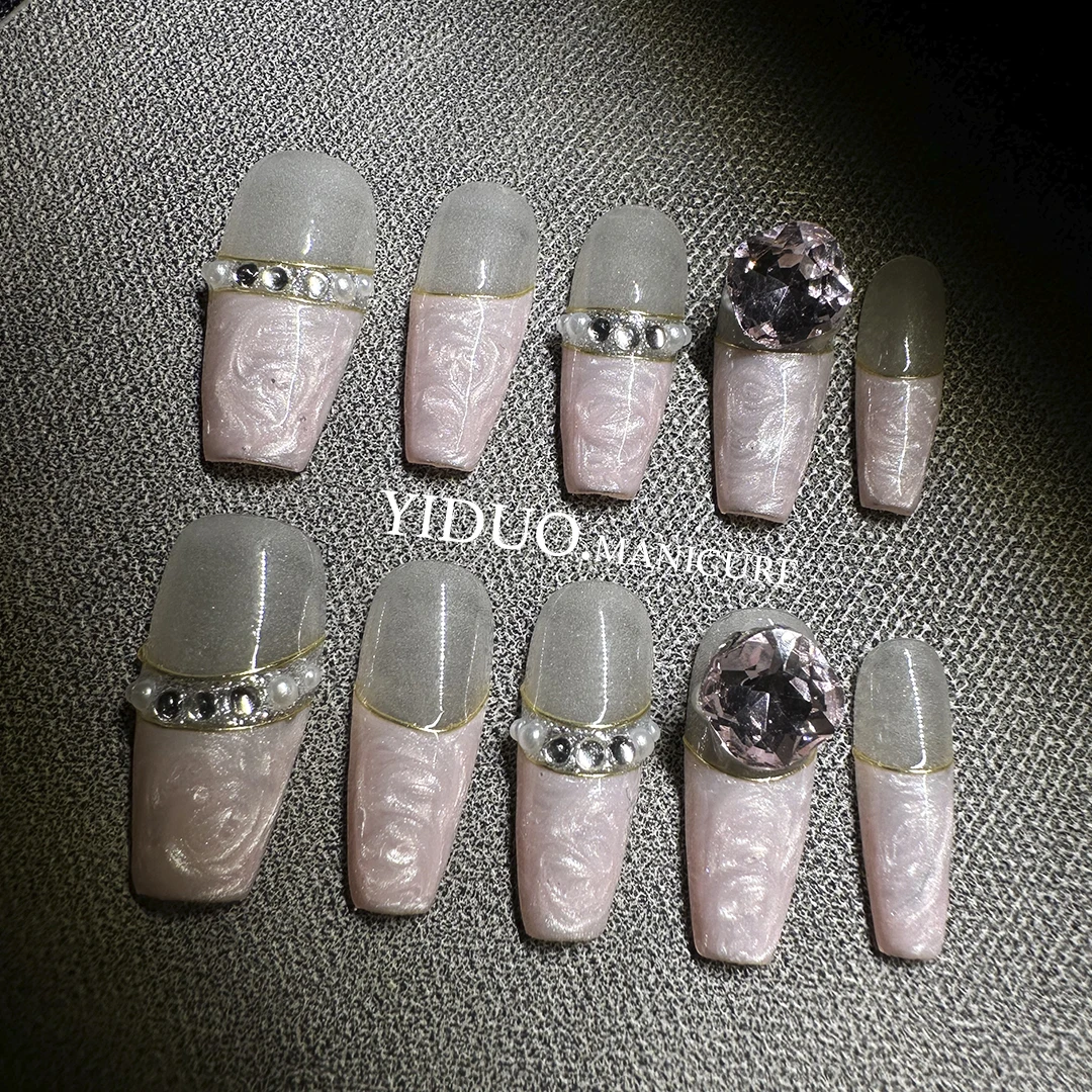（1362）轻奢贝壳温柔纯欲风纯手工穿戴甲