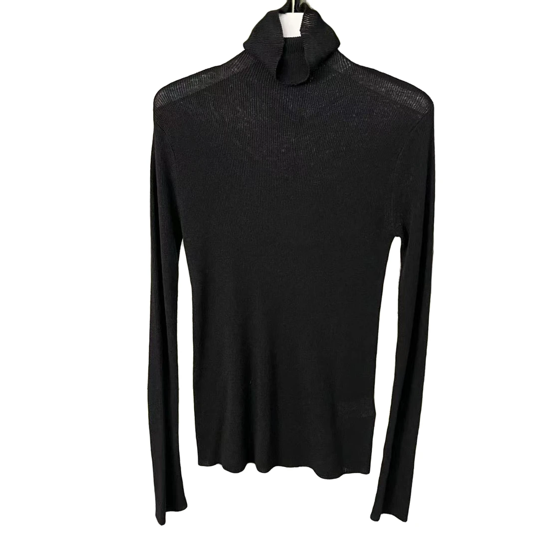 Y23007黑色 高领针织打底衫007