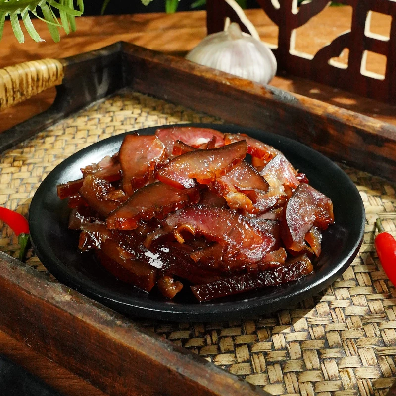 【腊猪脸+风干猪脸5斤】湖南正宗柴火米糠烟熏腊肉猪脸猪头肉下酒菜